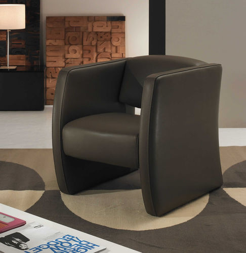 Fauteuil contemporain - ANABEL - Very Sofa - en cuir / en tissu