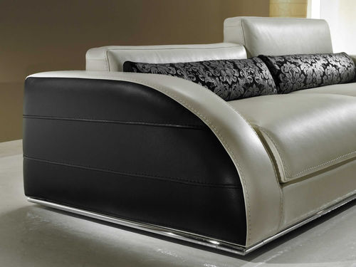 Canapé contemporain - VISIONNAIRE - Very Sofa - en tissu / en cuir / bleu