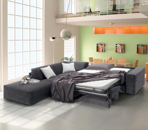 Canapé lit - SYMPHONIE - Very Sofa - d'angle / contemporain / en tissu