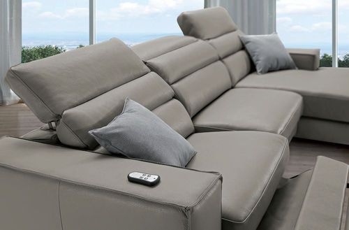Canapé contemporain - CRISTAL - Very Sofa - en tissu / en cuir / marron