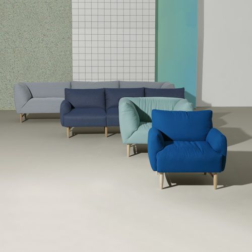 Tissu d'ameublement - STEP - Gabriel - uni / en Trevira CS® / lavable