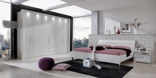 Lit double - LOFT   - Wiemann - contemporain / avec éclairage intégré / en bois