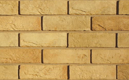 Brique de parement de terre cuite - COTSWOLD GOLDEN YELLOW - Eazyclad - pour intérieur / d'extérieur