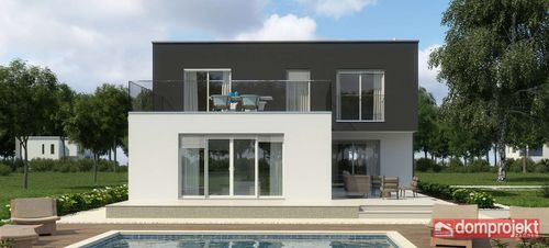 Maison préfabriquée - LUNA - Domprojekt - écologique / contemporaine / avec terrasse