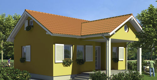 Maison préfabriquée - KATIE - Domprojekt - type bungalow / écologique / contemporaine