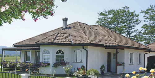 Maison préfabriquée - LARISA - Domprojekt - type bungalow / écologique / contemporaine