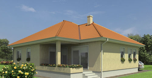 Maison préfabriquée - KARLA - Domprojekt - type bungalow / écologique / contemporaine