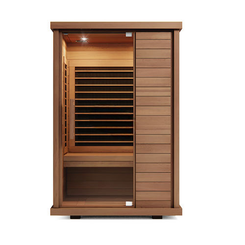 Sauna infrarouge lointain - SIGNATURE II - Sunlighten - résidentiel / en tilleul / en eucalyptus