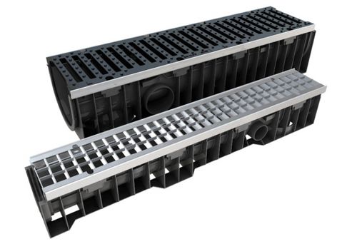 Caniveau à fente - COMPACT  - Polieco - à grille / grille en fonte / de voirie