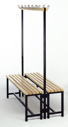 Banc de vestiaire contemporain - 287 - Tagar - en plastique / en acier / en pin