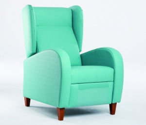 Fauteuil relax classique - Avanza - Tagar - en tissu / en bois massif / avec repose-pieds