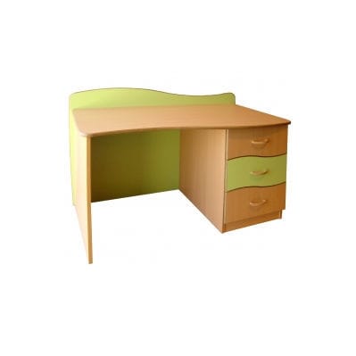 Bureau sur pied - 662-F - Tagar - contemporain / en stratifié / courbé