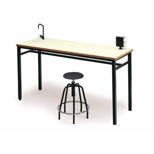 Table de travail contemporaine - 296 - Tagar - en HPL / avec piètement en acier / rectangulaire