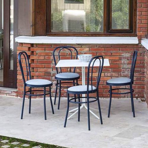 Chaise contemporaine - PUERTO - iSi Contract - de jardin / d'intérieur / en tissu