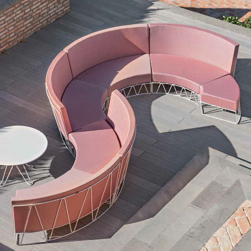 Canapé modulable - LAGARTO - iSi Contract - en arc de cercle / contemporain / de jardin