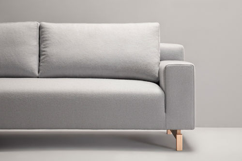 Canapé contemporain - MASTER - Missana - en tissu / gris / 3 places