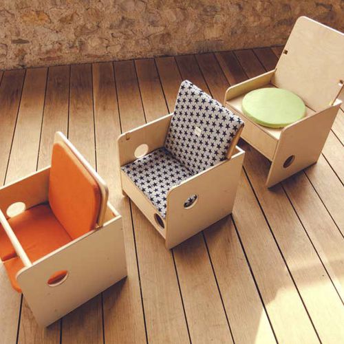 Chaise contemporaine - EVOLUTIVE - nuun kids - d'intérieur / en bois / pour enfant