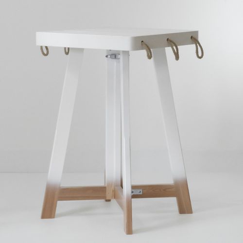 Table contemporaine - DAIRI - AZUR CONFORT - en bois massif / en mélèze / avec piètement en bois