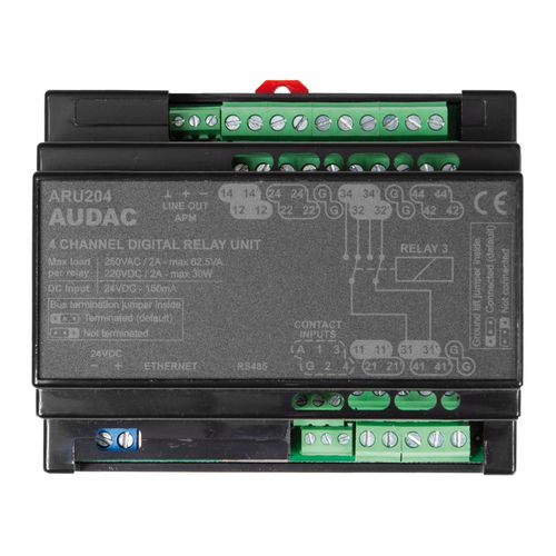 Module d'interface passerelle - ARU204 - Audac - sur rail DIN / Ethernet / RS485