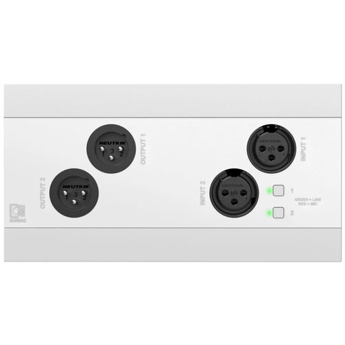 Prise de courant - NWP222 - Audac - audio / quadruple / murale