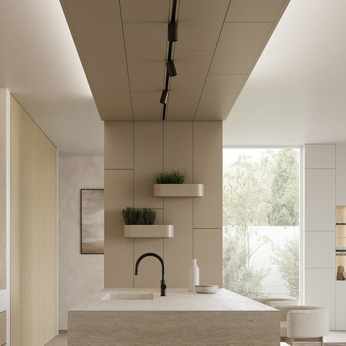 Faux plafond en aluminium peint - LOOKUP - Ronda Design - en panneaux / pour salon / pour mur