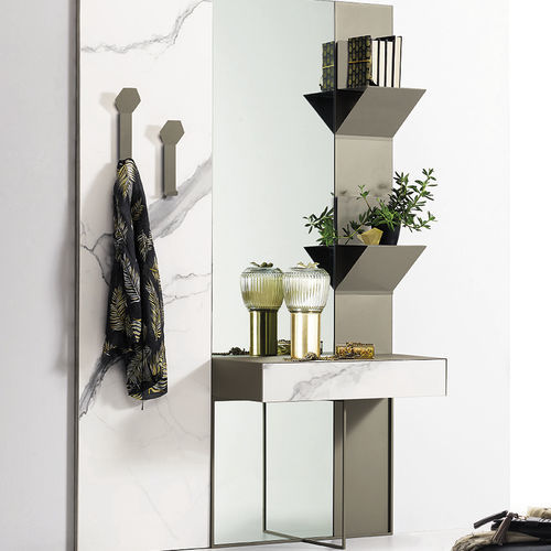 Meuble d'entrée contemporain - Ronda Design - mural / en bois laqué / en noyer américain
