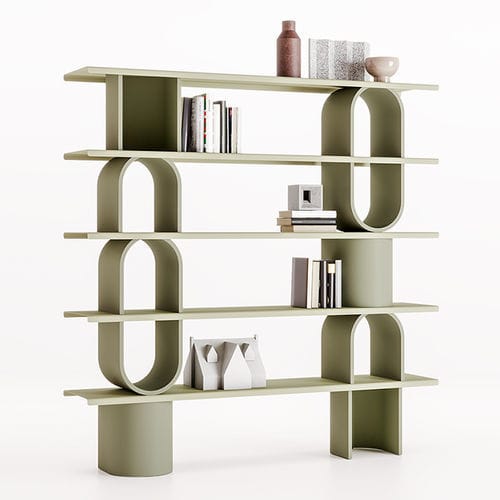 Bibliothèque modulable - LIBERA  - Ronda Design - contemporaine / en bois laqué / en métal peint