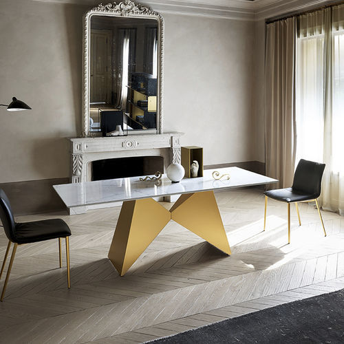 Table contemporaine - GEMINI - Ronda Design - en bois / en verre / en céramique