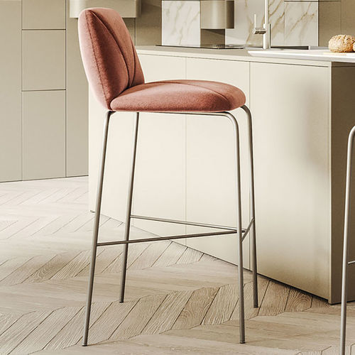 Chaise de bar contemporaine - MANTRA  - Ronda Design - d'intérieur / en velours / en cuir