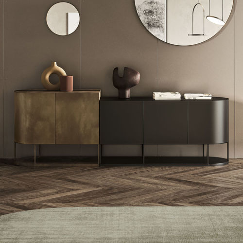 Buffet sur pieds hauts - BIKRAM - Ronda Design - contemporain / en bois / en métal