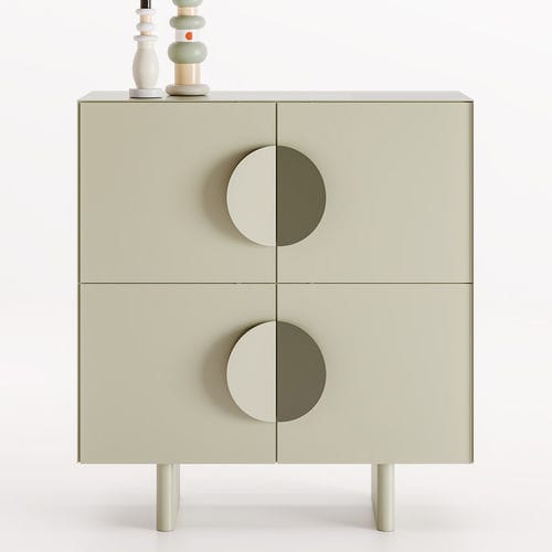 Buffet sur pieds hauts - ZEA - Ronda Design - contemporain / en métal peint / à portes battantes
