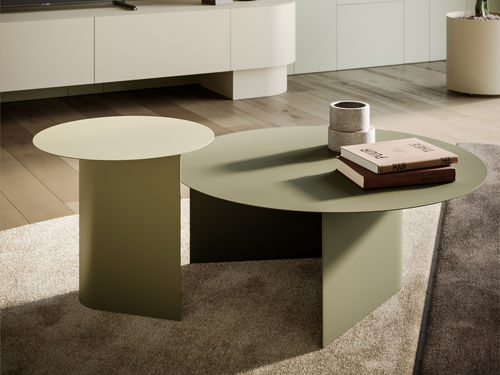 Table gigogne contemporaine - DOMUS - Ronda Design - en métal / avec piètement en métal / ronde