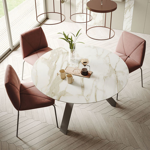 Table à manger contemporaine - KI - Ronda Design - en bois / en verre / en céramique