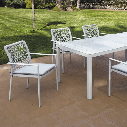 Chaise de salle à manger contemporaine - VERONA - ARKIMUEBLE - de jardin / de terrasse / en tissu