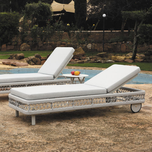 Bain de soleil contemporain - VERONA - ARKIMUEBLE - en tissu acrylique / en aluminium / en corde