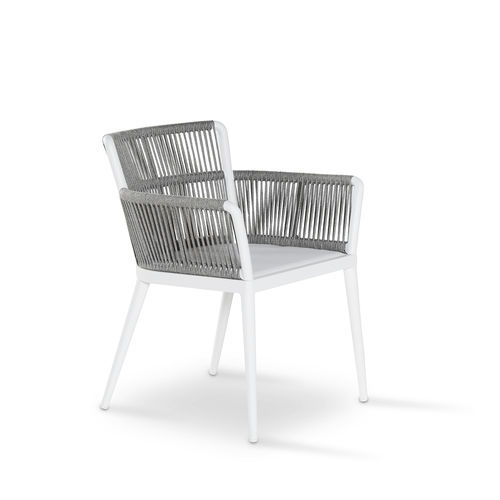 Chaise de salle à manger contemporaine - SIENA - ARKIMUEBLE - de jardin / de terrasse / en tissu