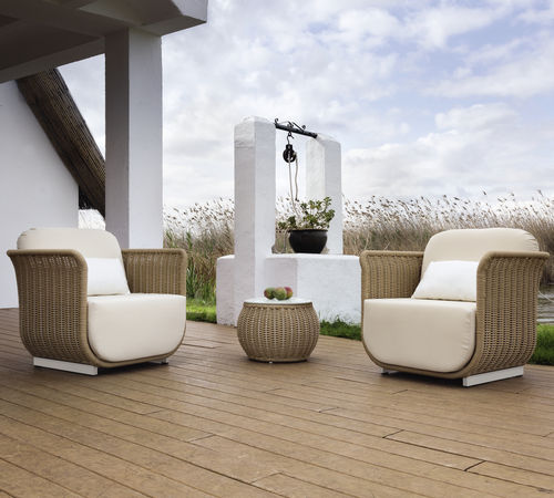 Fauteuil contemporain - PALMA - ARKIMUEBLE - en tissu / en aluminium / en corde