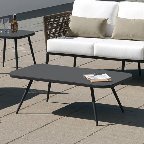 Table basse contemporaine - ROMA - ARKIMUEBLE - en aluminium / avec piètement en aluminium / rectangulaire