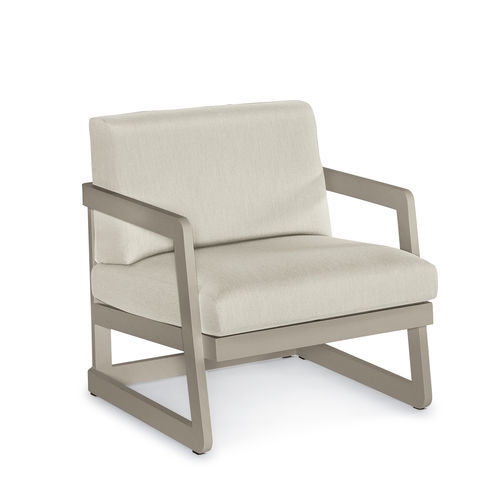 Fauteuil contemporain - FARO - ARKIMUEBLE - en textile résistant à l'eau / en aluminium / avec coussin amovible