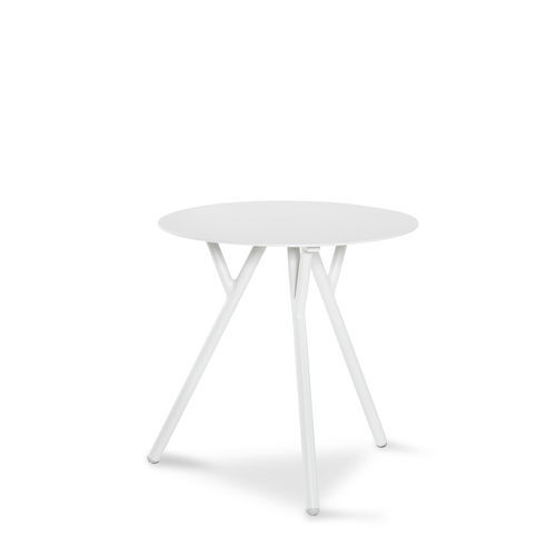 Table d'appoint contemporaine - VERONA - ARKIMUEBLE - en aluminium / avec piètement en aluminium / ronde