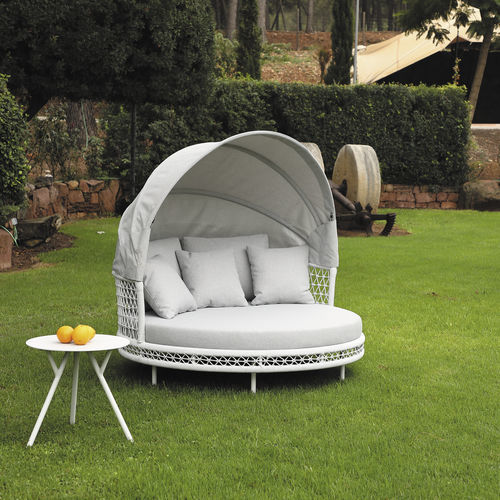 Méridienne contemporaine - VERONA - ARKIMUEBLE - en tissu / en aluminium / en corde