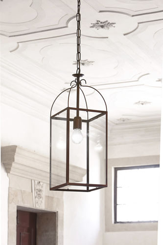 Suspension - AIDA - Aldo Bernardi - en laiton / en verre / classique