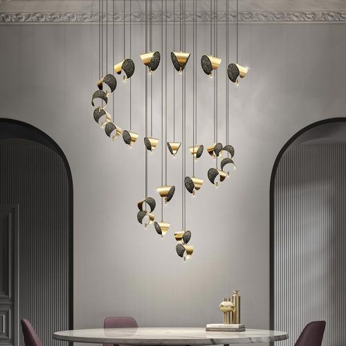 Lustre contemporain - ANIME - Marchetti Illuminazione - en cristal / en acier / 1 ampoule