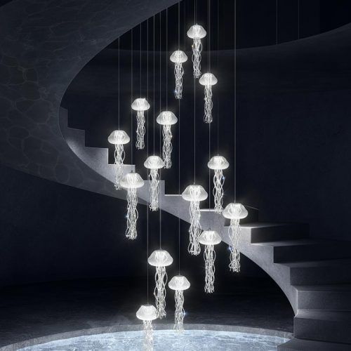 Lustre design original - MEDUSA - Marchetti Illuminazione - en verre soufflé / professionnel / sculptural
