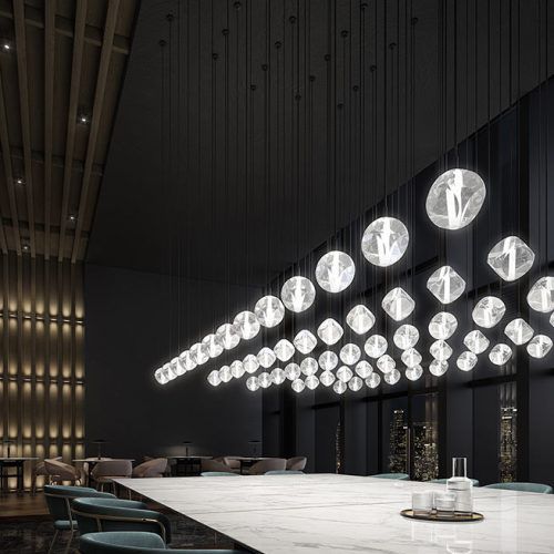 Suspension - GLACE - Marchetti Illuminazione - en acier / en verre / contemporaine