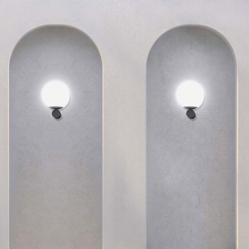 Applique murale contemporaine - LUNA - Marchetti Illuminazione - d'intérieur / en verre / en satin