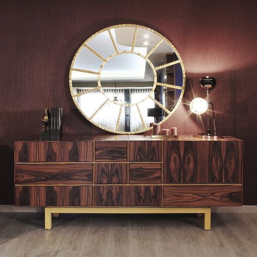 Buffet contemporain - MODULER - Malabar - en bois / en fer / avec tiroirs