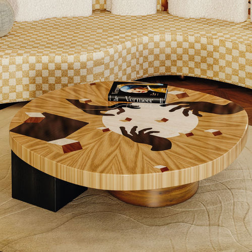 Table basse contemporaine - IN VIJ EN - Malabar - en chêne / en noyer / en frêne
