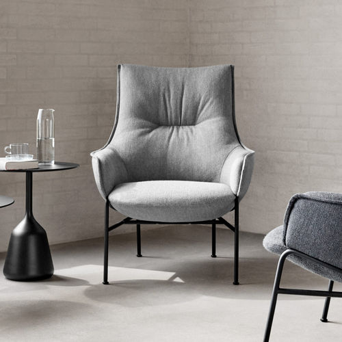 Fauteuil contemporain - ALOE - Wendelbo - en tissu / en bois massif / en MDF