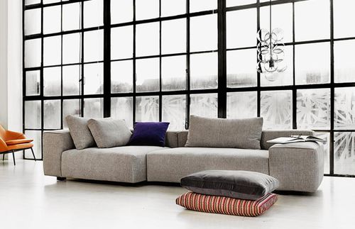 Canapé modulable - RAFT - Wendelbo - contemporain / en tissu / en cuir